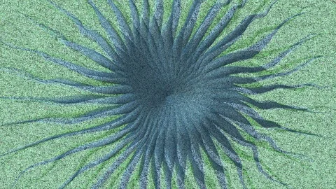 Abstract Background Stylized Psychedelic Star 20 Stock Footage 91240254