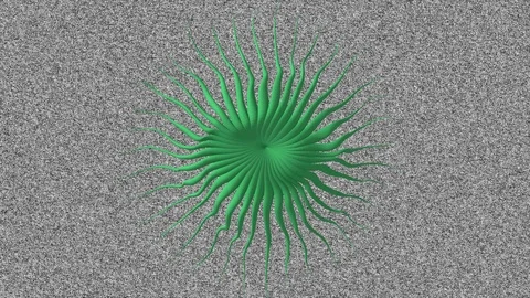 Abstract Background Stylized Psychedelic Star 15 Stock Footage 91242040