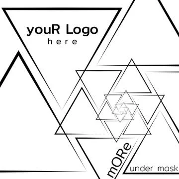 Abstract background with stylized triangles for cover or logo design. Geometric Stock-Illustration