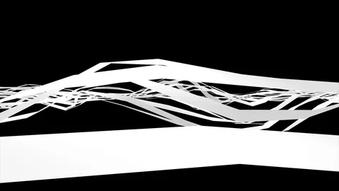 Abstract Background Stylizesd Geometric Waves 2 Stock Footage 111233404