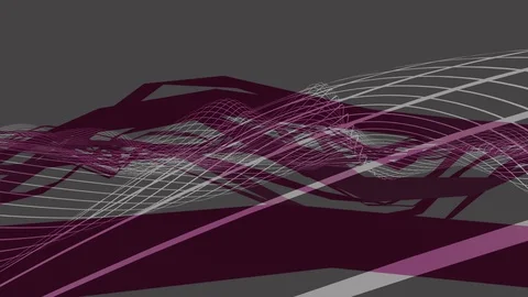 Abstract Background Stylizesd Geometric Waves 3 Stock Footage 111233727