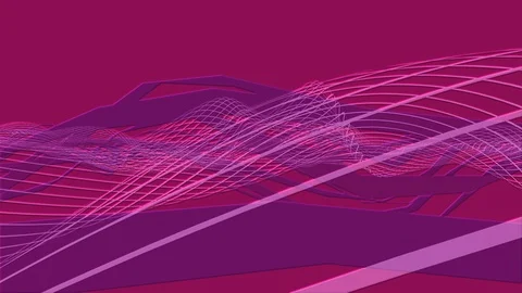 Abstract Background Stylizesd Geometric Waves 5 Stock-Footage 111233903