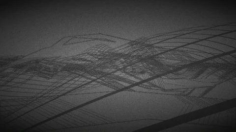 Abstract Background Stylizesd Geometric Waves 11 Stock Footage 111236030