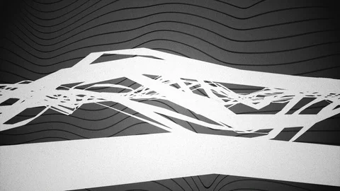 Abstract Background Stylizesd Geometric Waves 14 Stock Footage 111236228