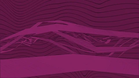 Abstract Background Stylizesd Geometric Waves 17 Video stock 111236276