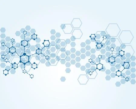 Abstract background substance and molecules Stock Illustration