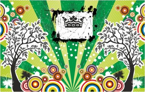 Abstract Background summer card Illustrazione stock