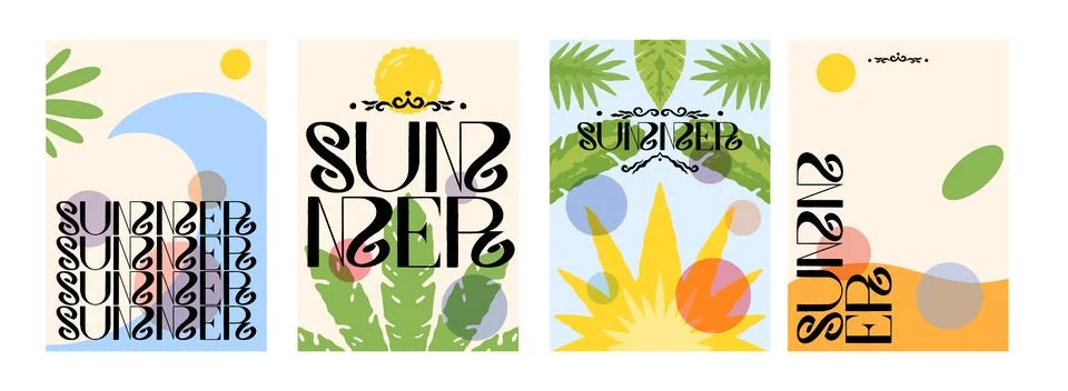 Abstract background. Summer shape pattern. Art party poster with bright liquid Stock Illustration