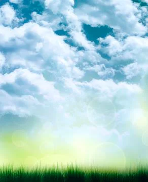 Abstract background of summer sky Stock Illustration