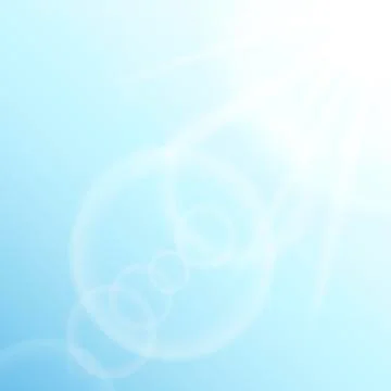 Abstract background with summer sun, lights and lens flares. Vector. Stock Illustration