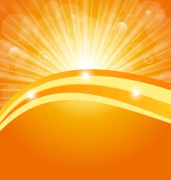 Abstract background with sun light rays Stock Illustration