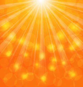 Abstract Background with Sun Light Rays Stock Illustration