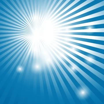 Abstract background with sun rays Stock Illustration