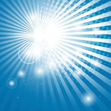 Abstract background with sun rays Stock Illustration