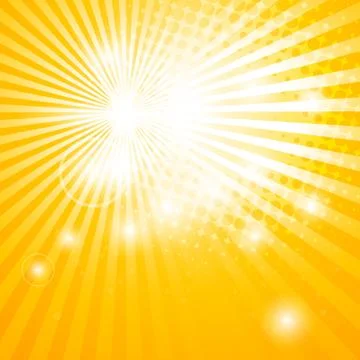 Abstract background with sun rays Stock Illustration