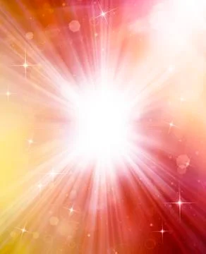 Abstract background with sunrays and stars Stock Illustration