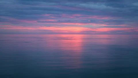Abstract background of a sunset at the atlantic ocean Stock Photos