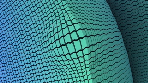 Abstract Background with Super Blocks with Bulge Effect in Center Stock Footage 130562198