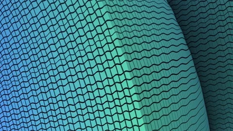 Abstract Background with Super Blocks with Bulge Effect in Center Stock Footage 130562238