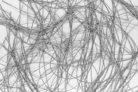 Abstract background surface of silver yarn on silver background Stock Photos