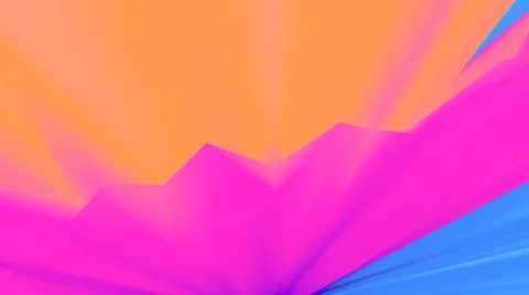 Abstract background. Surreal 3d wallpaper. Neon glow. 80s. 90s. Futuristic. Stock-Illustration