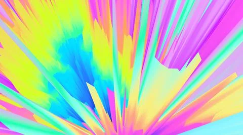 Abstract background. Surreal 3d wallpaper. Neon glow. 80s. 90s. Futuristic. Stock-Illustration