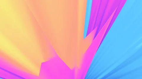 Abstract background. Surreal 3d wallpaper. Neon glow. 80s. 90s. Futuristic. Stock-Illustration
