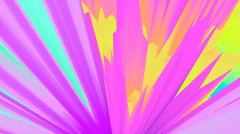 Abstract background. Surreal 3d wallpaper. Neon glow. 80s. 90s. Futuristic. Stock-Illustration