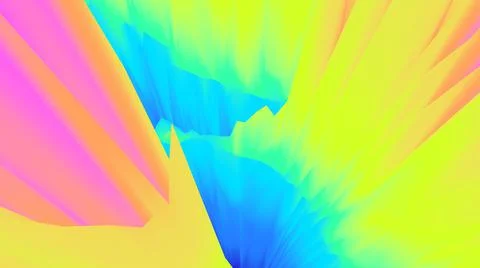 Abstract background. Surreal 3d wallpaper. Neon glow. 80s. 90s. Futuristic. Stock-Illustration