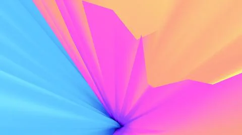 Abstract background. Surreal 3d wallpaper. Neon glow. 80s. 90s. Futuristic. Stock-Illustration