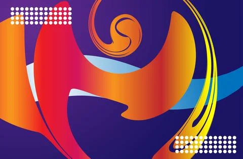 Abstract background swirl mode with strong color Illustrazione stock