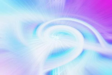 Abstract background with swirling light streaks and vibrant purple and cyan Stock Illustration