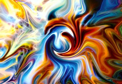 Abstract background with swirling movements in elemental structure. Stock-Illustration