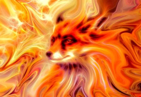 Abstract background with swirling movements in elemental structure. Stock-Illustration