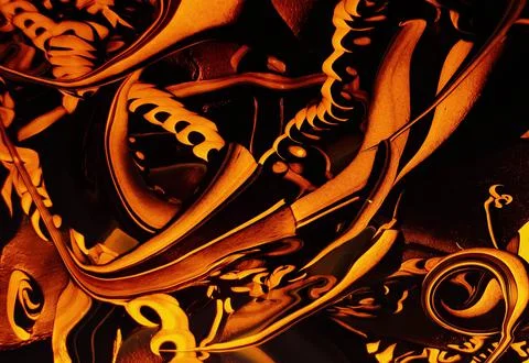 Abstract background with swirling paint effect. Liquid acrylic artwork with Foto stock