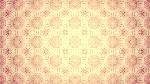 Abstract background of symmetric flowers Stock Footage 134380947
