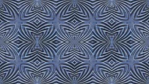 Abstract background with symmetric patterns in blue colors. Stock Illustration