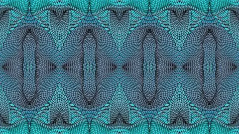 Abstract background with symmetric patterns in blue colors. Stock Illustration