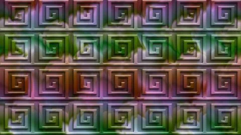 Abstract background with symmetric patterns in different colors. Stock Illustration