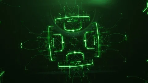 Abstract Background of Symmetrical Pattern Stock Footage 96298794