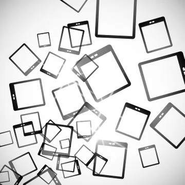 Abstract background: tablet Illustrazione stock