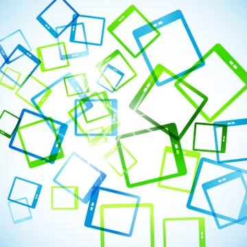 Abstract background: tablet Illustrazione stock