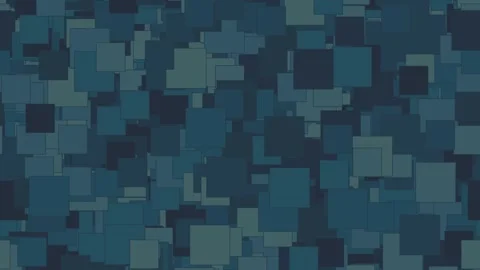 Abstract background of teal geometric squares pulsating and overlapping across Stock Footage 347771990