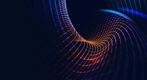 Abstract background of tech and science. Illustrazione stock