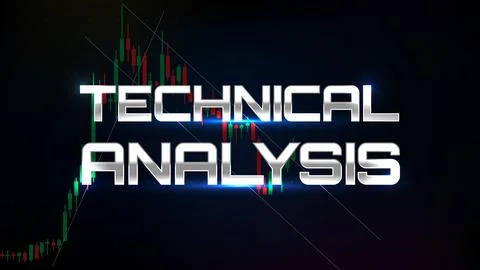 Abstract background of technical analysis trading stock market indicator tech Stock Illustration