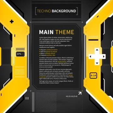 Abstract background in techno style. Useful for web design and advertising. Stock Illustration