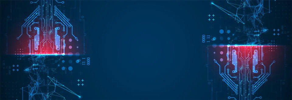 Abstract background on technological and scientific topics. Plexus effect wit Stock Illustration