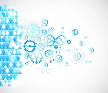 Abstract background with technological elements Stockillustratie