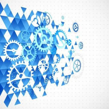 Abstract background with technological elements 库存插图