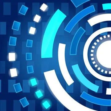 Abstract background of technological innovation. Stock Illustration